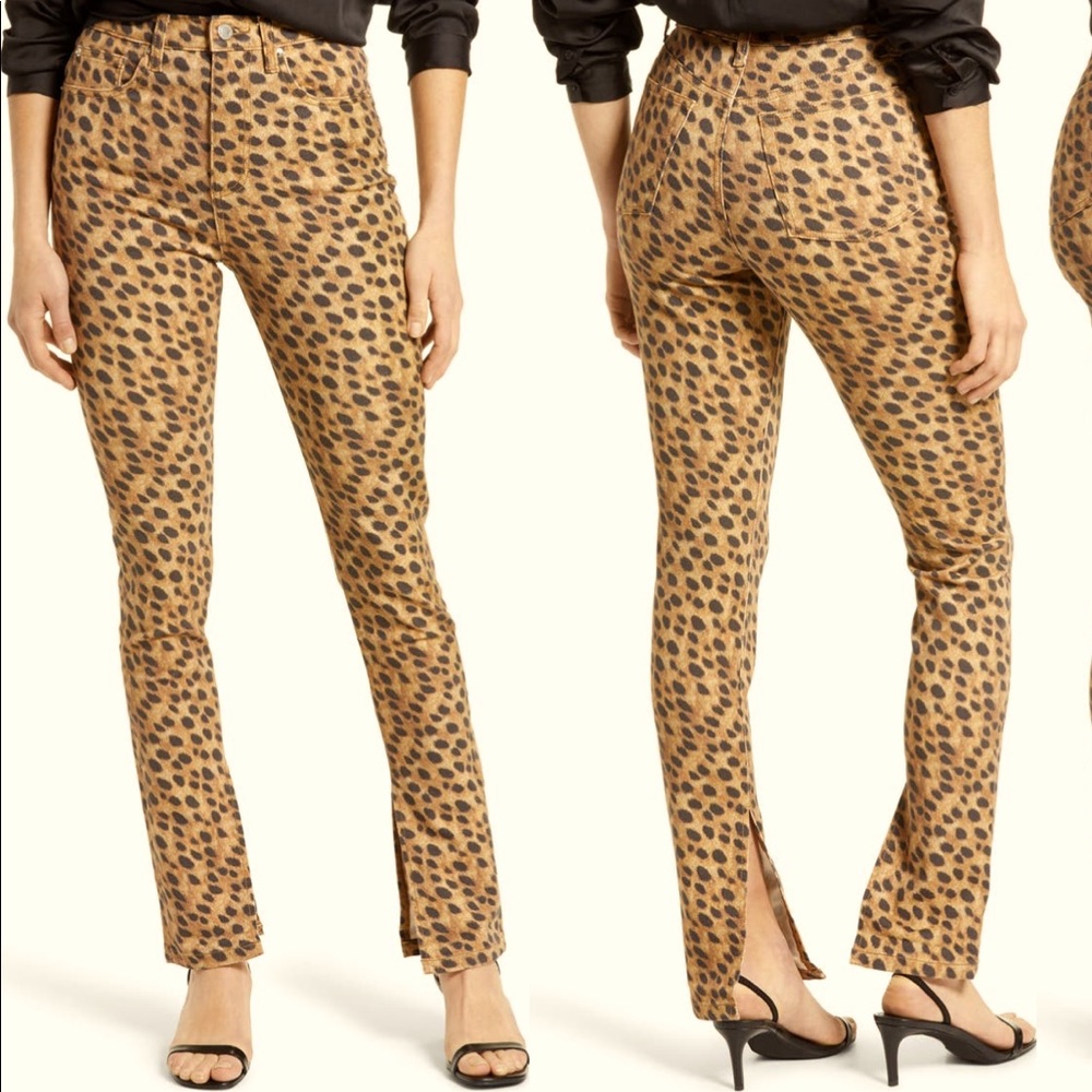 WEWOREWHAT HIGH WAIST SPLIT HEM DENIM 🐆